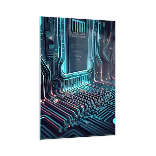 Obraz na skle - Len tak premýšľam… - 80x120 cm