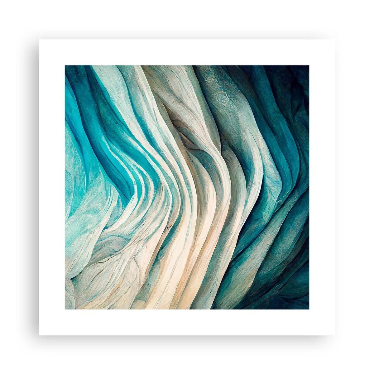 Plagát - Modrá neukojiteľnosť - 40x40 cm