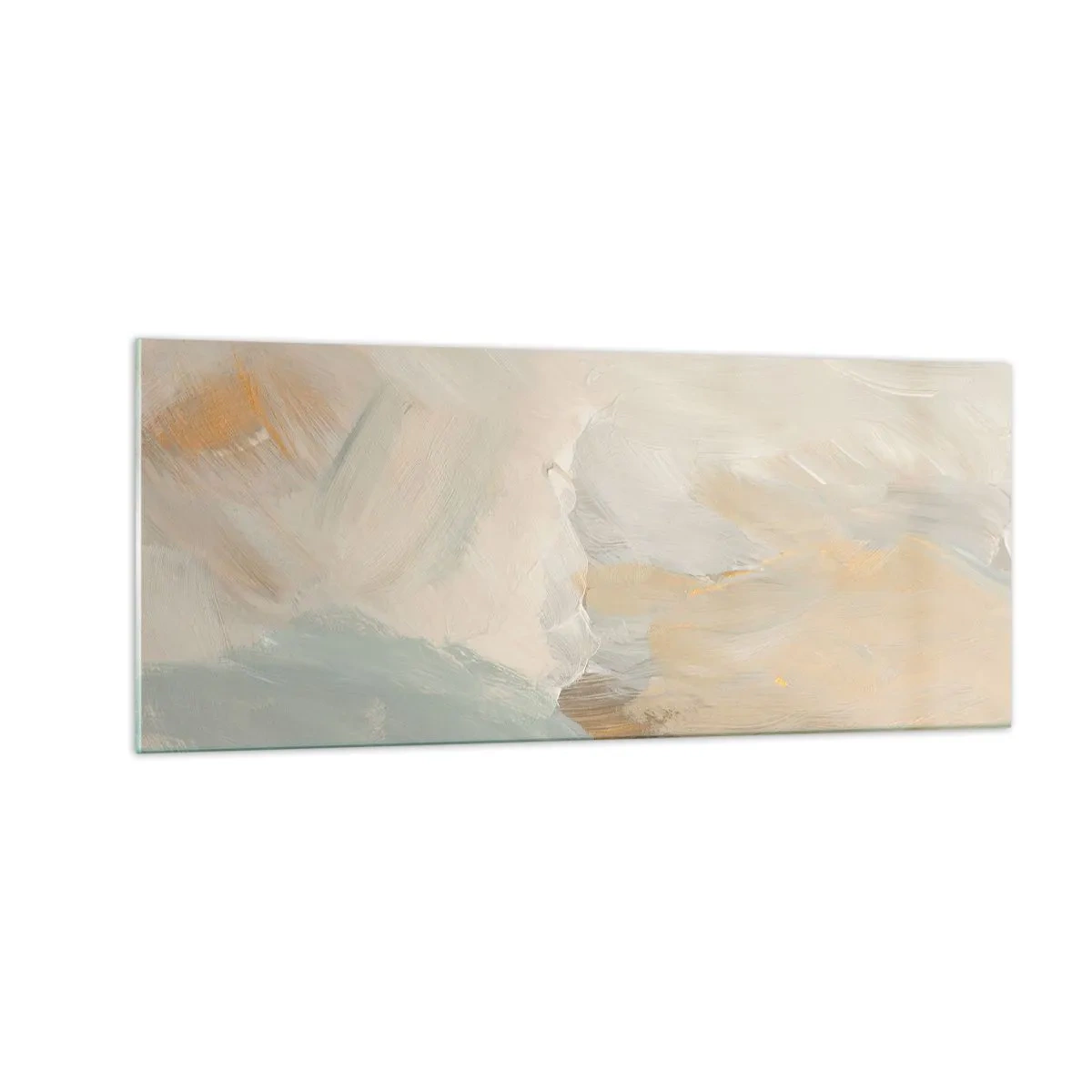 Obraz na skle - Abstrakcia – krajina nehy - 100x40 cm