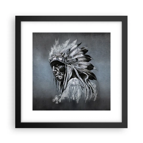 Plagát v čiernom ráme - Návrat k základom - 30x30 cm