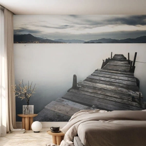 Fototapeta na mieru Premium Canvas - Ponoriť sa do pokoja - Krajina, Jazero, Drevený most