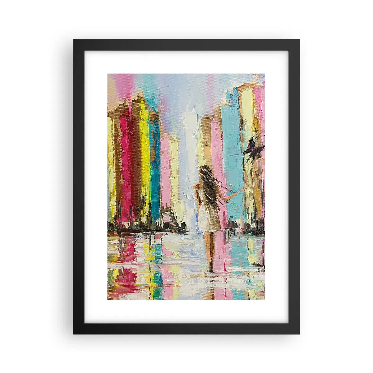 Plagát v čiernom ráme - Poď so mnou - 30x40 cm