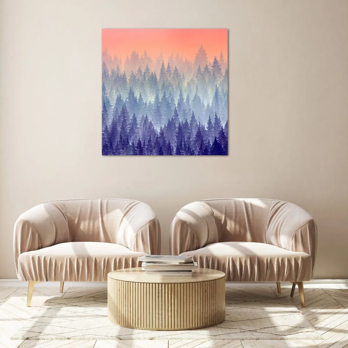 Obraz na skle - Vysoko, vyššie, do neba - 70x70 cm