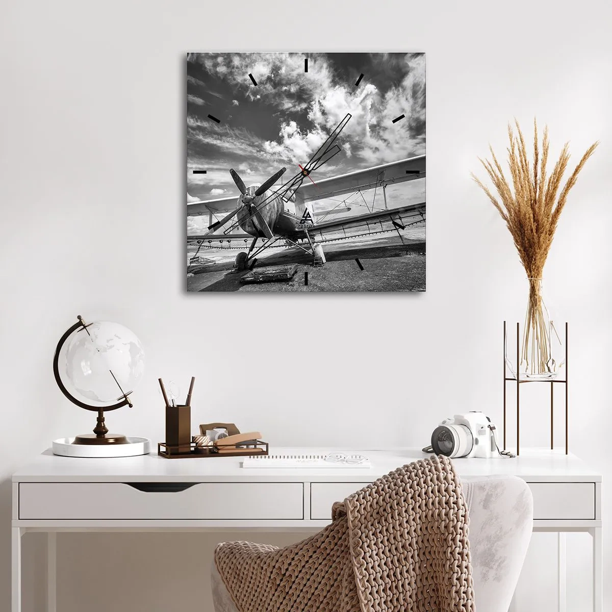 Nástenné hodiny - Nemôžem sa toho dočkať! - 40x40 cm