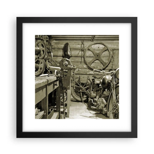 Plagát v čiernom ráme - V kôlni strýka Mariána - 30x30 cm