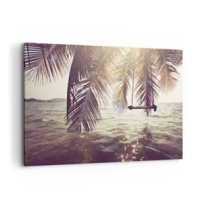 Obraz na plátne - Hojdať sa ľubovoľne v oblakoch - 100x70 cm