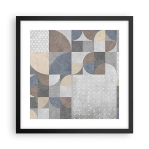 Plagát v čiernom ráme - Keramická fantázia - 40x40 cm