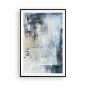 Plagát v čiernom ráme - Za závojom modrej - 61x91 cm