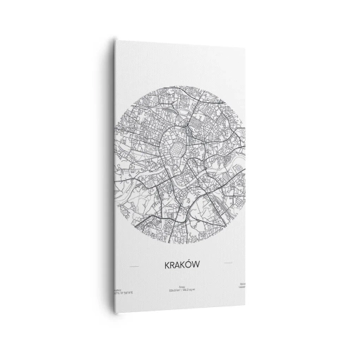 Obraz na plátne - Anatómia Krakova - 65x120 cm