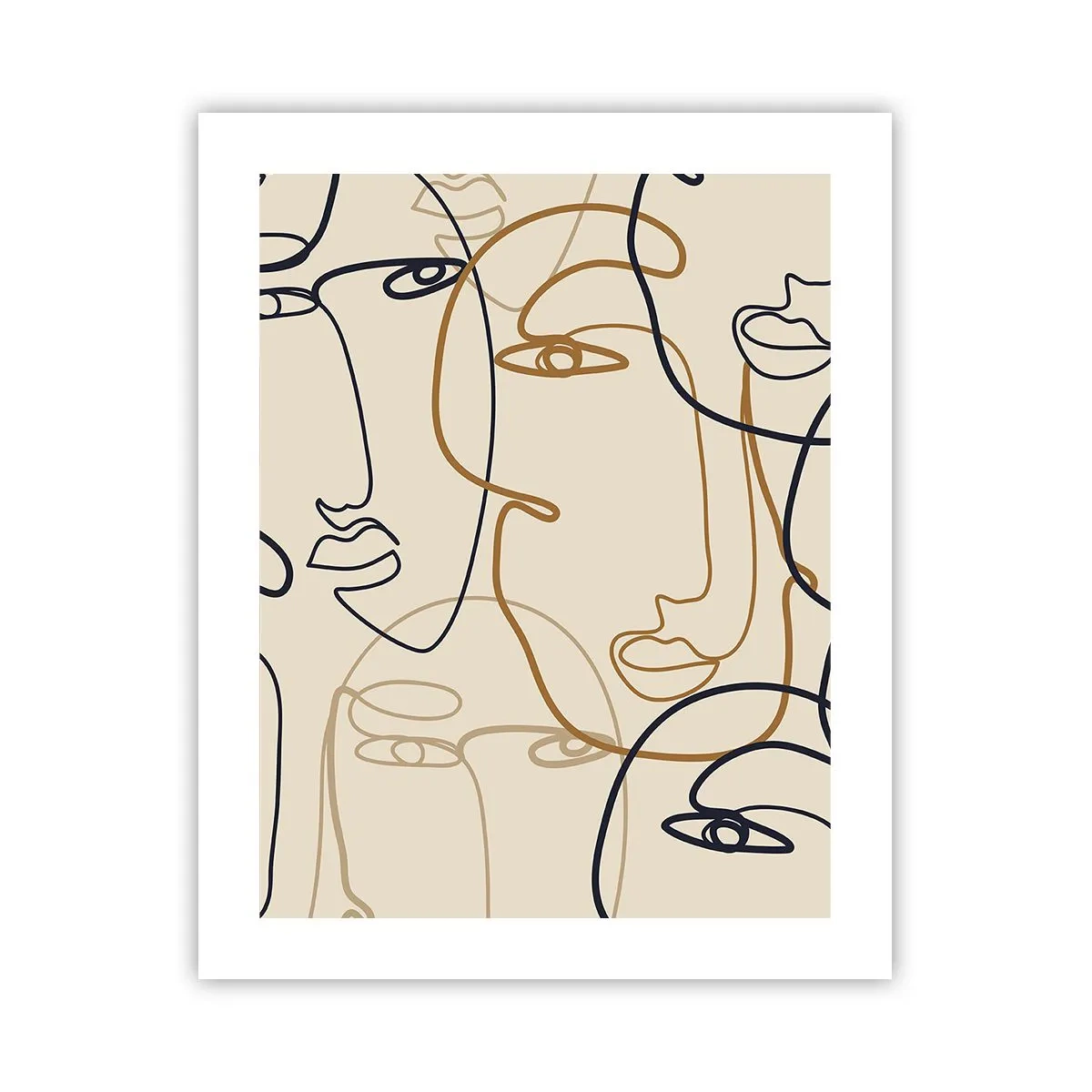 Plagát - Portrét znásobený - 40x50 cm