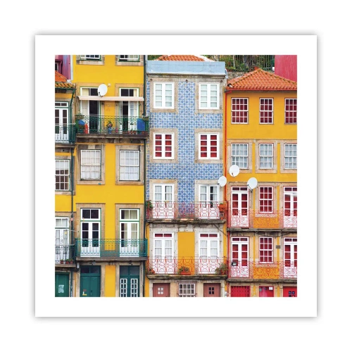 Plagát - Farby starého mesta - 50x50 cm