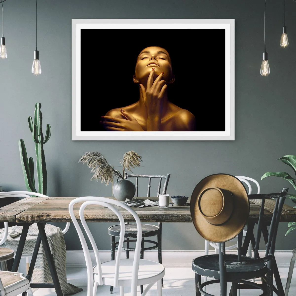 Plagát v bielom ráme - Ako zlatý hodváb - 91x61 cm