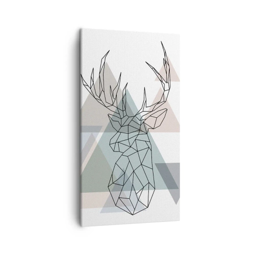 Obraz na plátne - V geometrickom lese - 45x80 cm