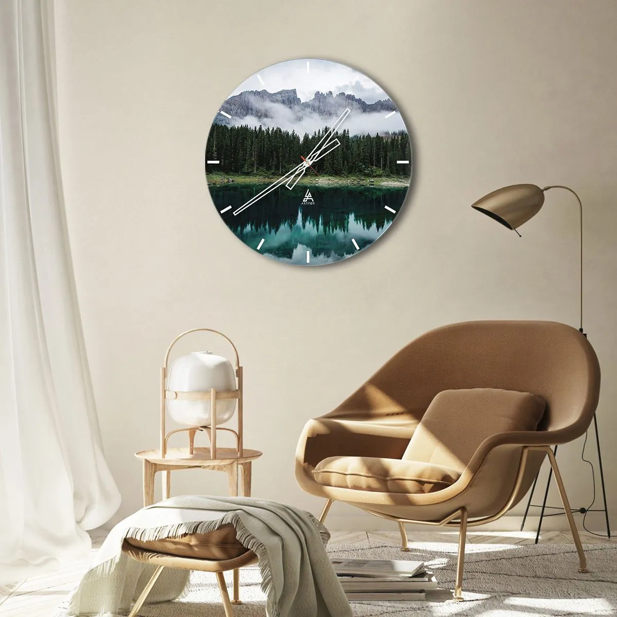 Nástenné hodiny - Ticho, ticho, neprebuďme spiacu vodu…. - 30x30 cm