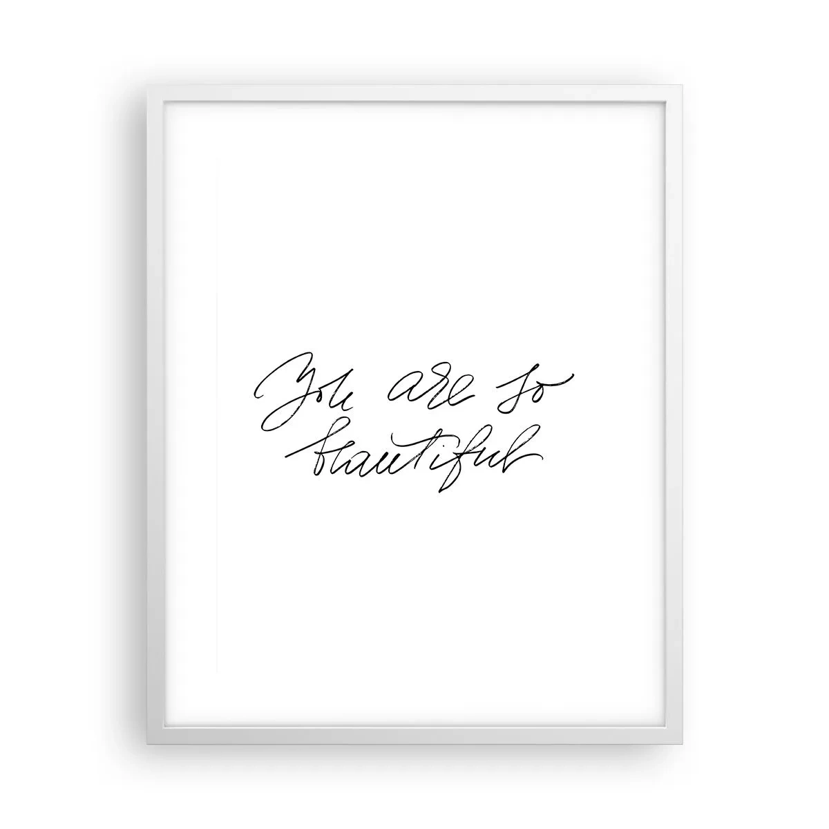 Plagát v bielom ráme - Naozaj, verte… - 40x50 cm