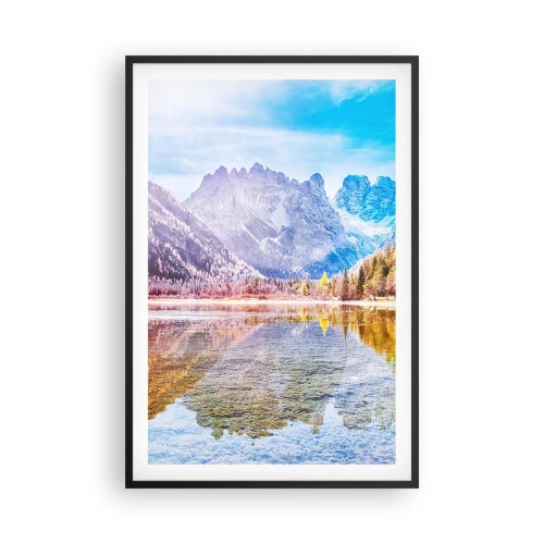 Plagát v čiernom ráme - A v horách už je jeseň - 61x91 cm