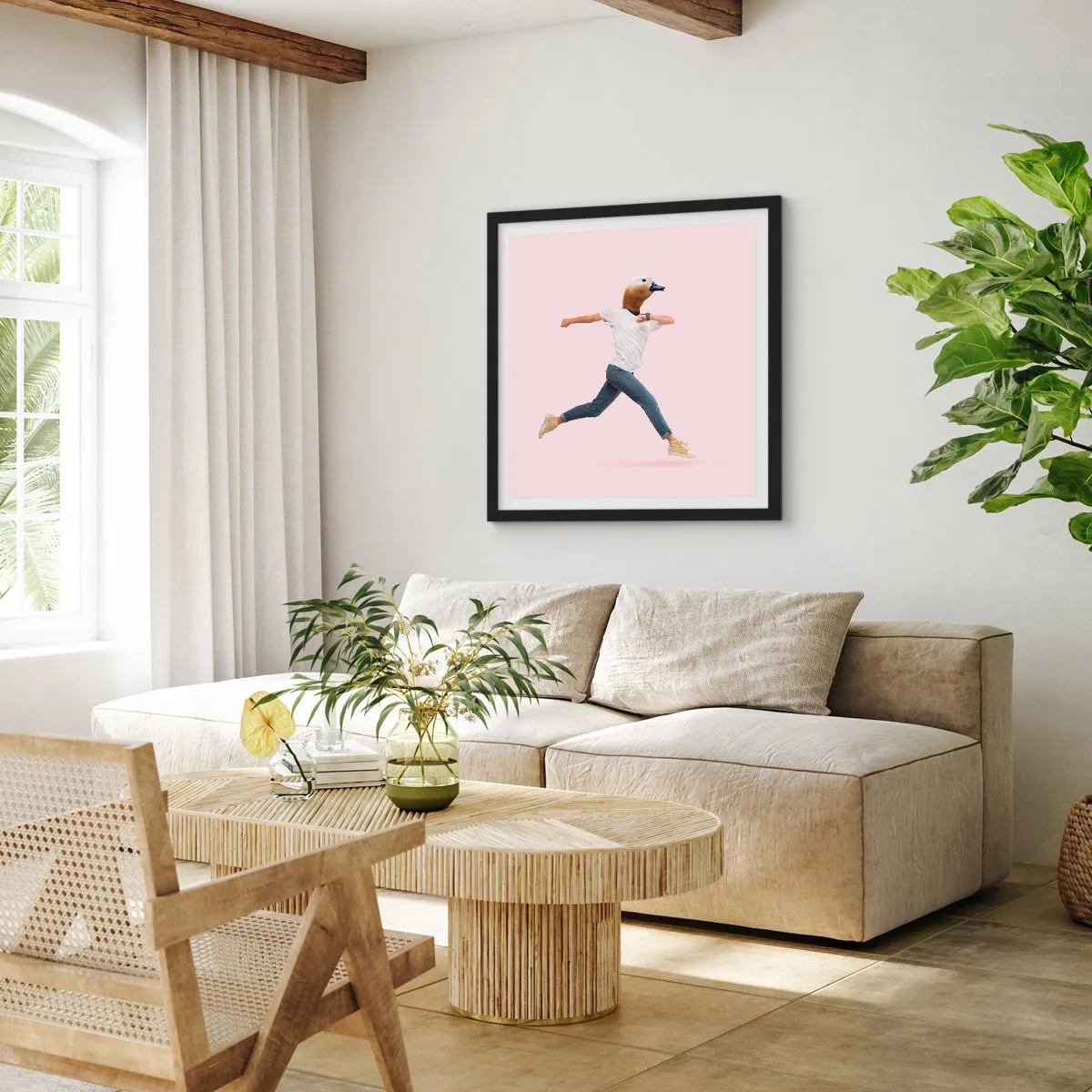 Plagát v čiernom ráme - Štipka absurdity - 50x50 cm