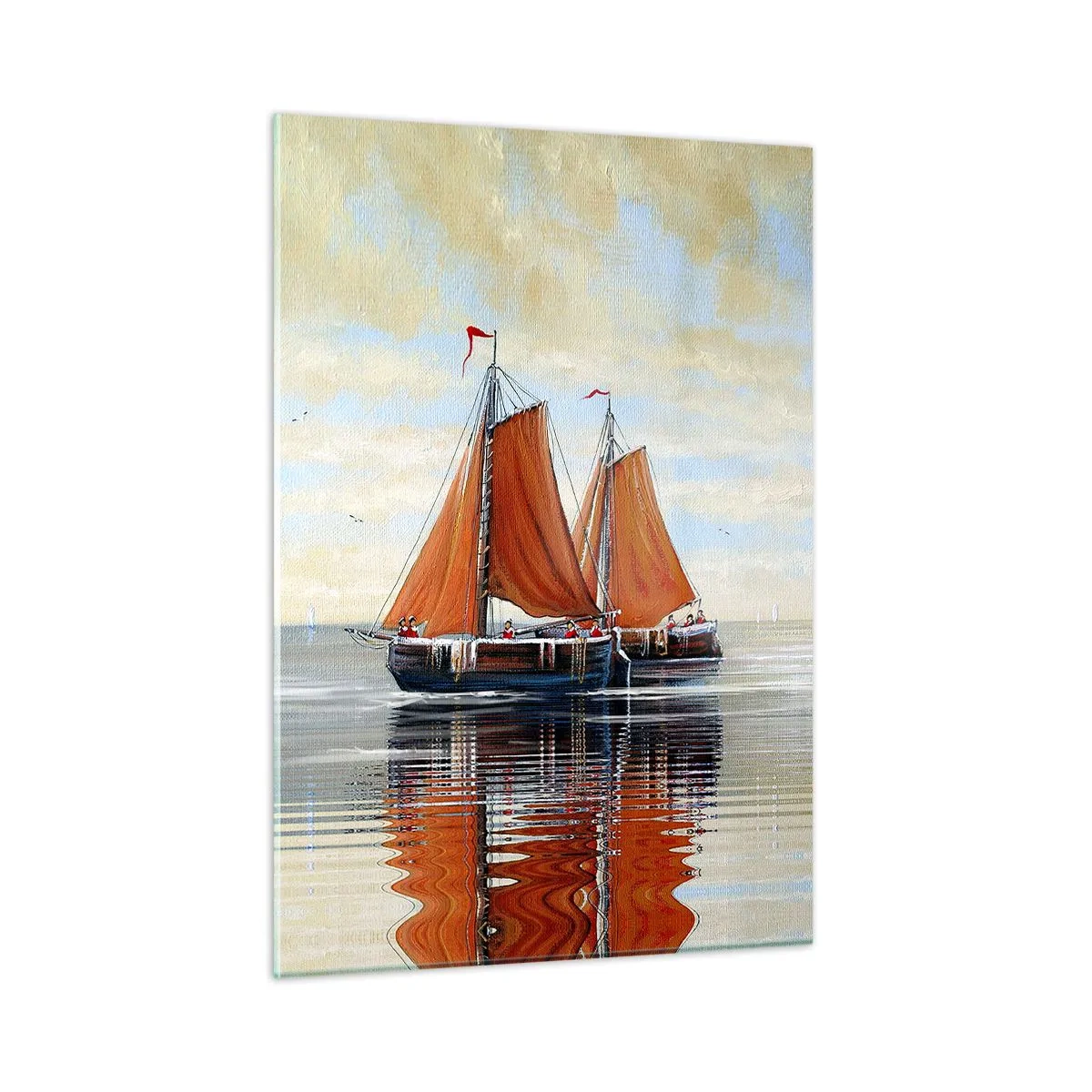 Obraz na skle - Pluj, námorník… - 50x70 cm
