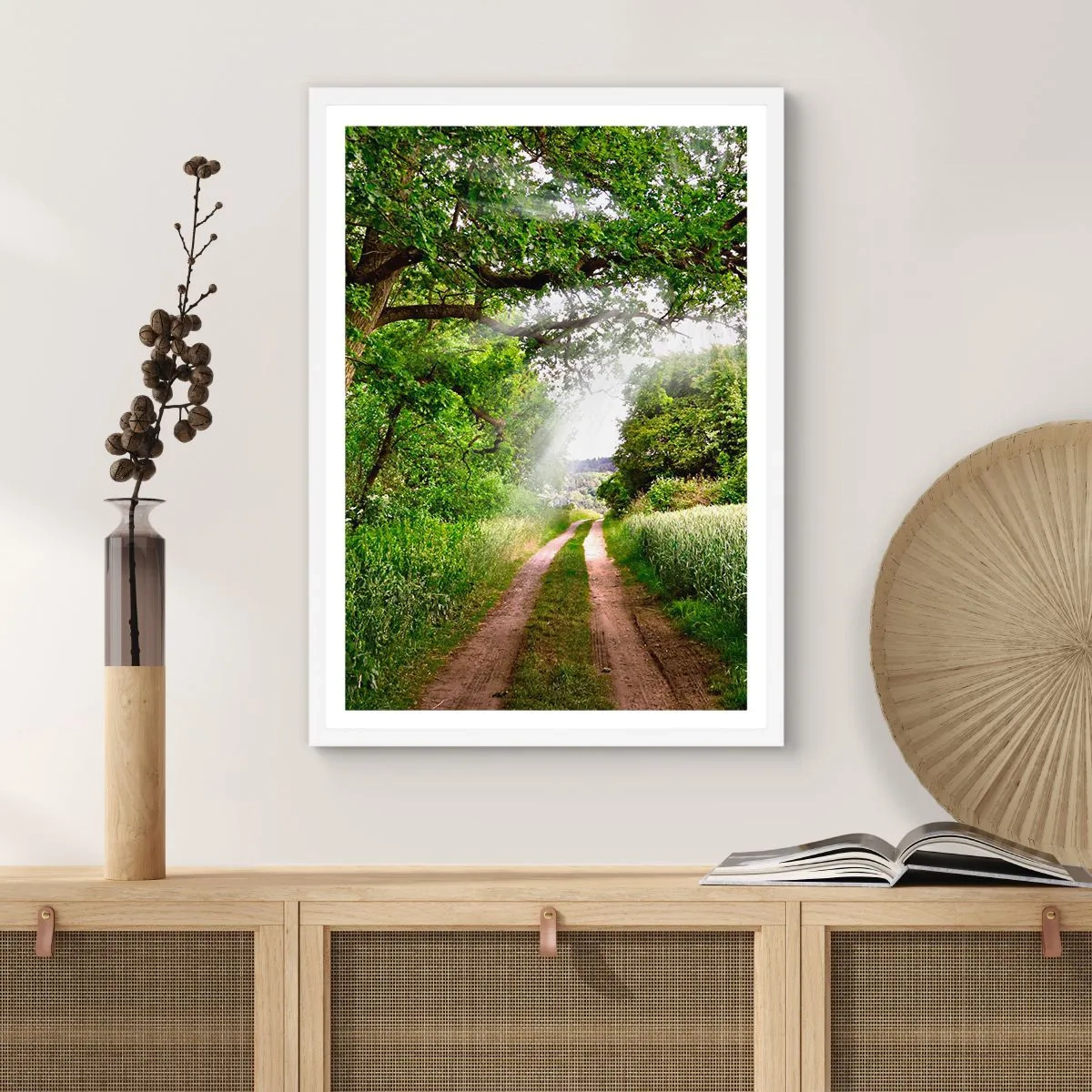 Plagát v bielom ráme - Et in Arcadia ego - 50x70 cm