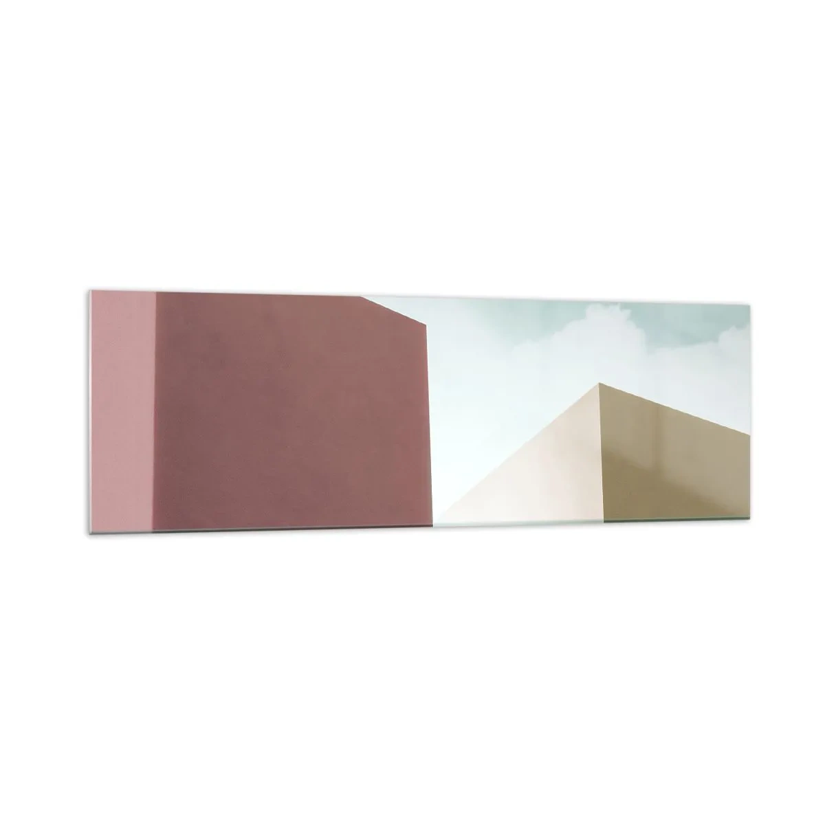 Obraz na skle - Geometria slnečného leta - 160x50 cm