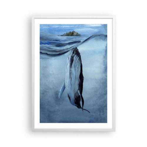 Plagát v bielom ráme - Dva svety severu - 50x70 cm