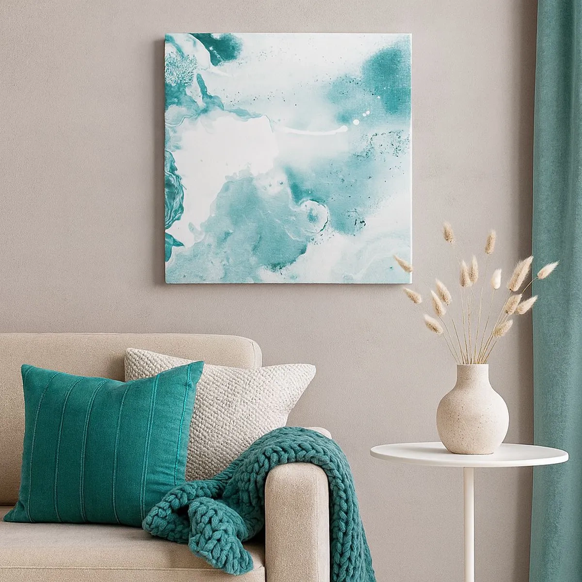 Obraz na plátne - Povodie modrej - 30x30 cm