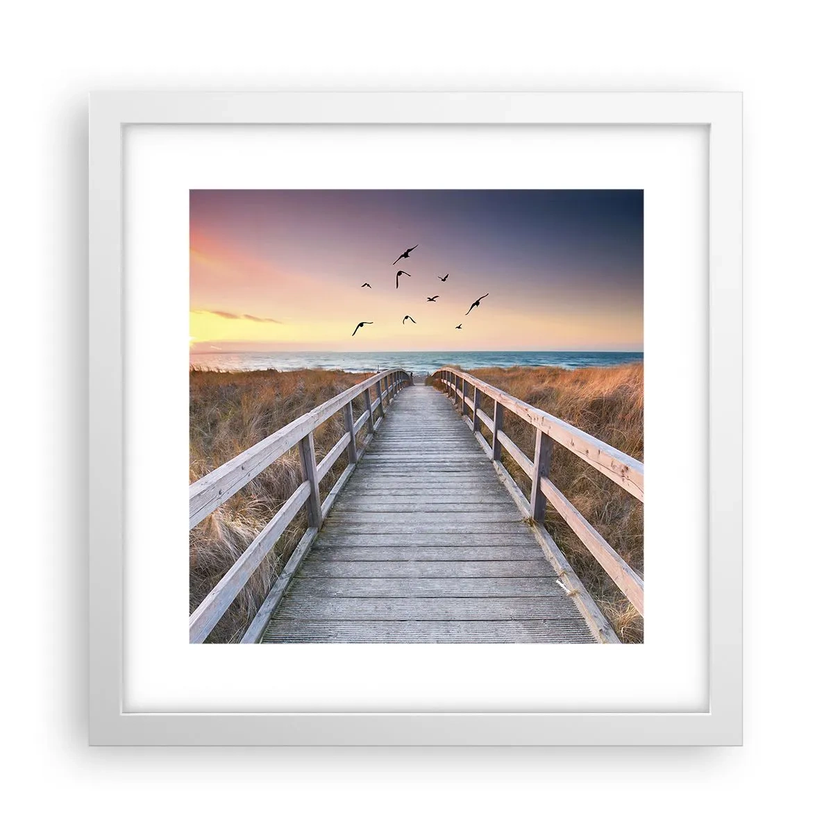 Plagát v bielom ráme - Priestor pre vzostupy - 30x30 cm