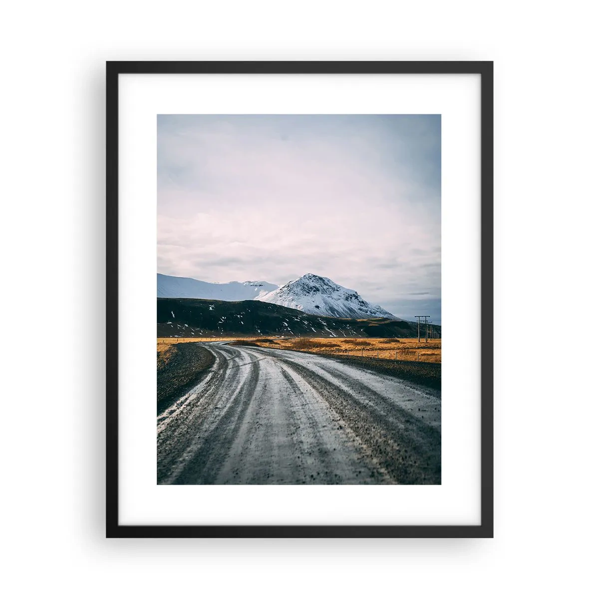 Plagát v čiernom ráme - V islandskom štýle - 40x50 cm