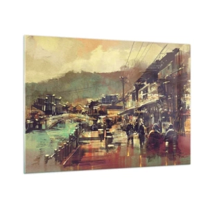 Obraz na skle - Život ako bohatstvo šedej - 100x70 cm