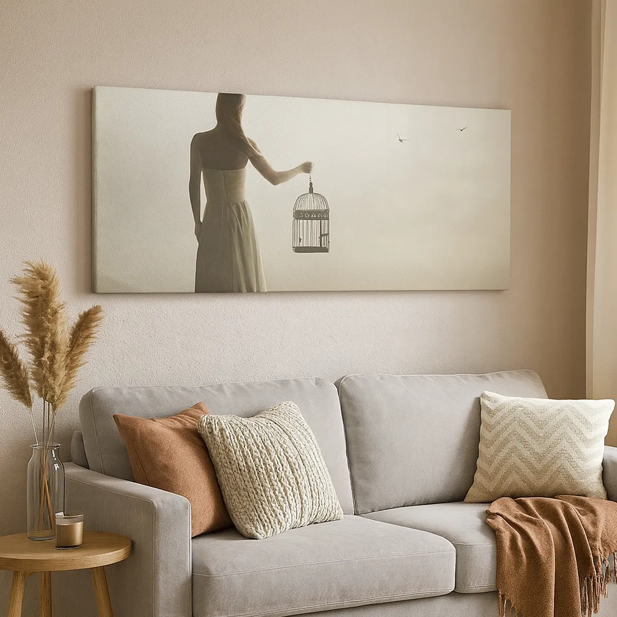 Obraz na plátne - Buď slobodná - 30x30 cm