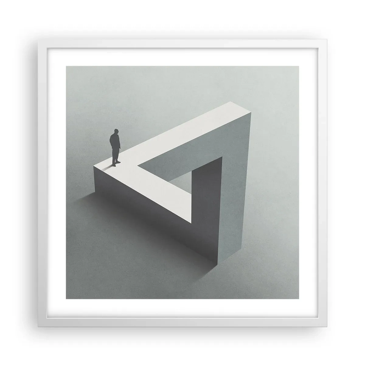 Plagát v bielom ráme - A predsa je to možné - 50x50 cm