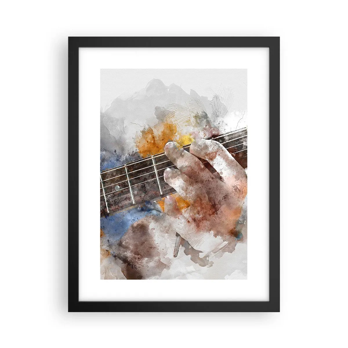 Plagát v čiernom ráme - Poézia medzi strunami - 30x40 cm