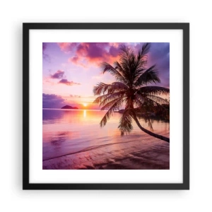 Plagát v čiernom ráme - Blahobyt až po okraj - 40x40 cm