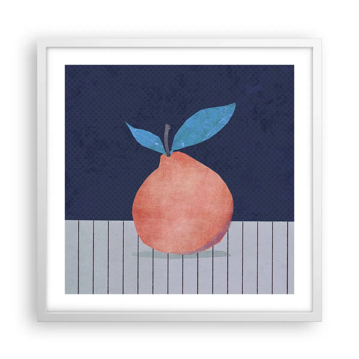 Plagát v bielom ráme - Konvexita a rovina - 50x50 cm