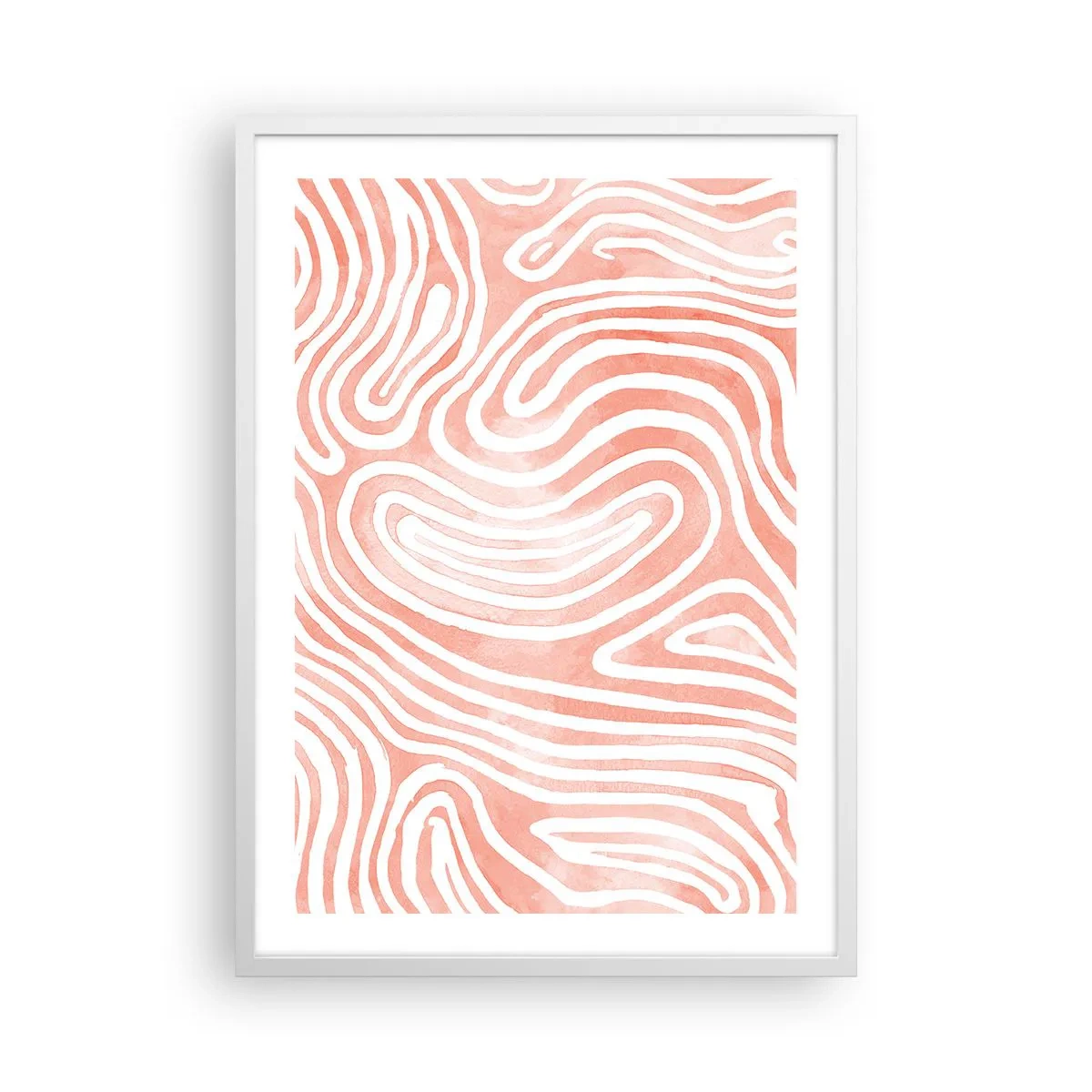 Plagát v bielom ráme - V koralovom labyrinte - 50x70 cm