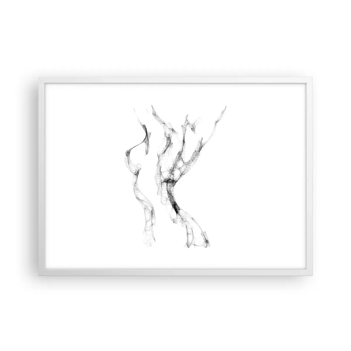 Plagát v bielom ráme - Krásna a silná - 70x50 cm