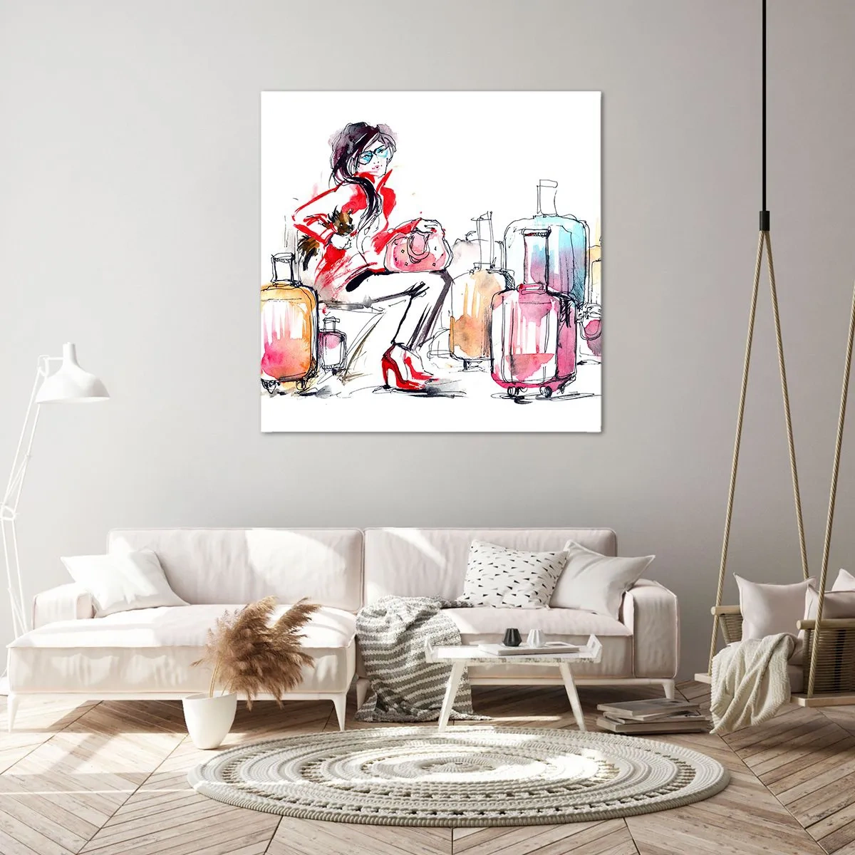 Obraz na plátne - Posaďme sa pred cestou - 50x50 cm