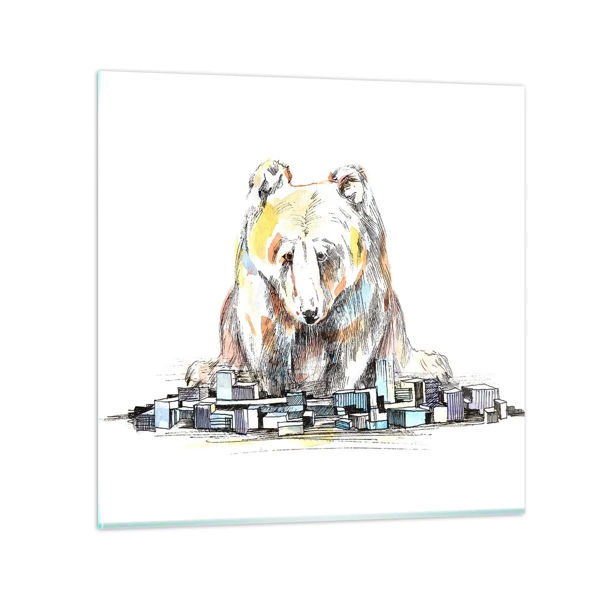 Obraz na skle - Ako sa dá takto žiť? - 40x40 cm