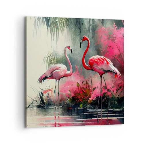 Obraz na plátne - Hodiny prírodného kúzla - 60x60 cm