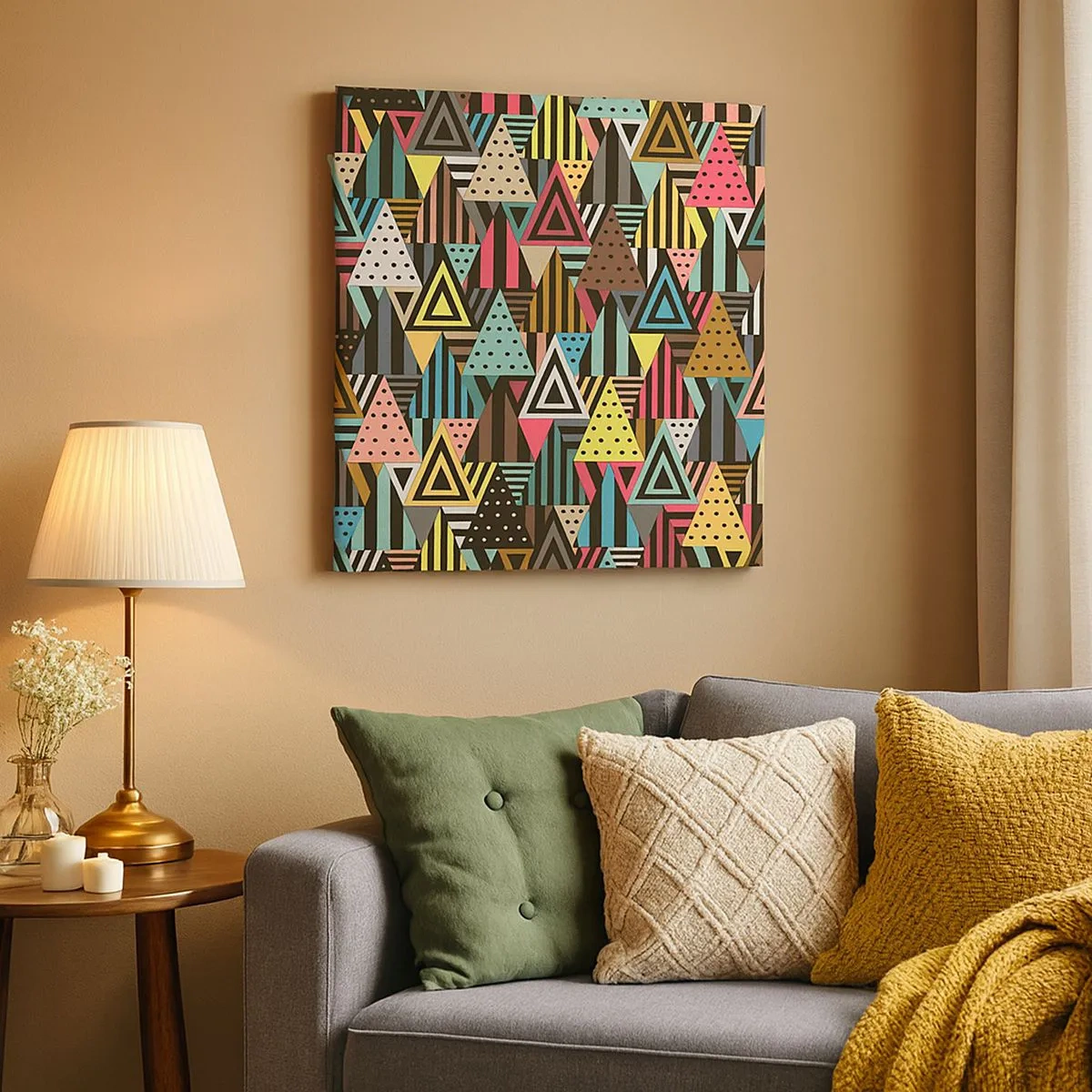 Obraz na plátne - V rytme na tri - 30x30 cm