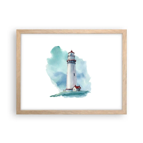 Plagát v ráme zo svetlého duba - Nežná sestra blankytu - 40x30 cm