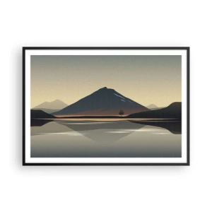 Plagát v čiernom ráme - Zrkadlový odraz - 100x70 cm