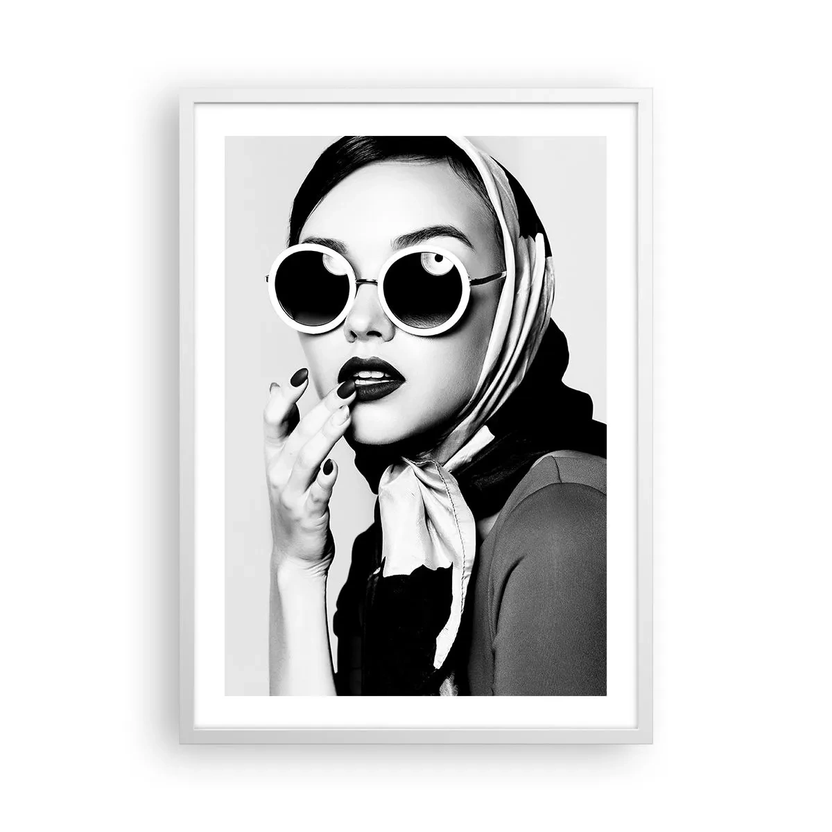 Plagát v bielom ráme - Pozdravy zo 60. rokov - 50x70 cm