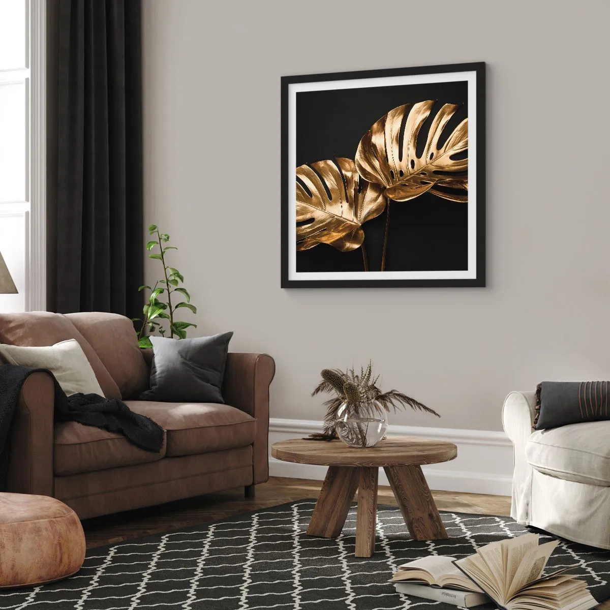 Plagát v čiernom ráme - Poklady prírody - 50x50 cm