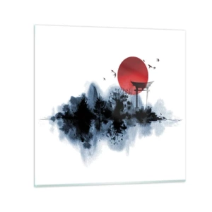 Obraz na skle - Japonský pohľad - 60x60 cm