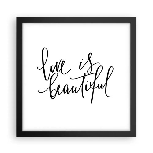 Plagát v čiernom ráme - Prečítaj a zopakuj - 30x30 cm