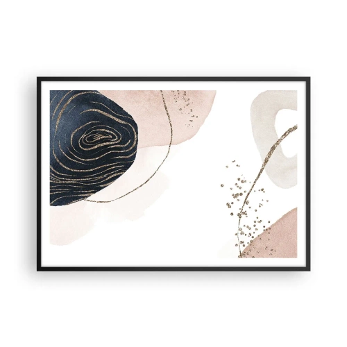 Plagát v čiernom ráme - Všetko plynie - 100x70 cm