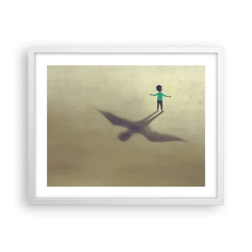 Plagát v bielom ráme - Hrdina budúcnosti - 50x40 cm