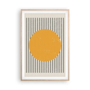 Plagát v ráme zo svetlého duba - Sila jednoduchosti - 61x91 cm