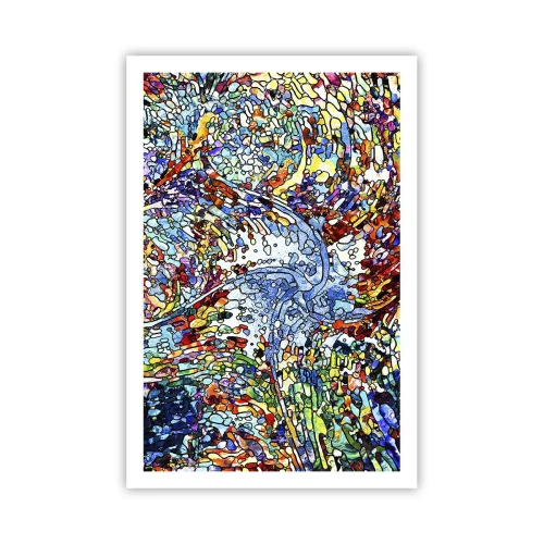 Plagát - Vitráž s kvapkami - 61x91 cm